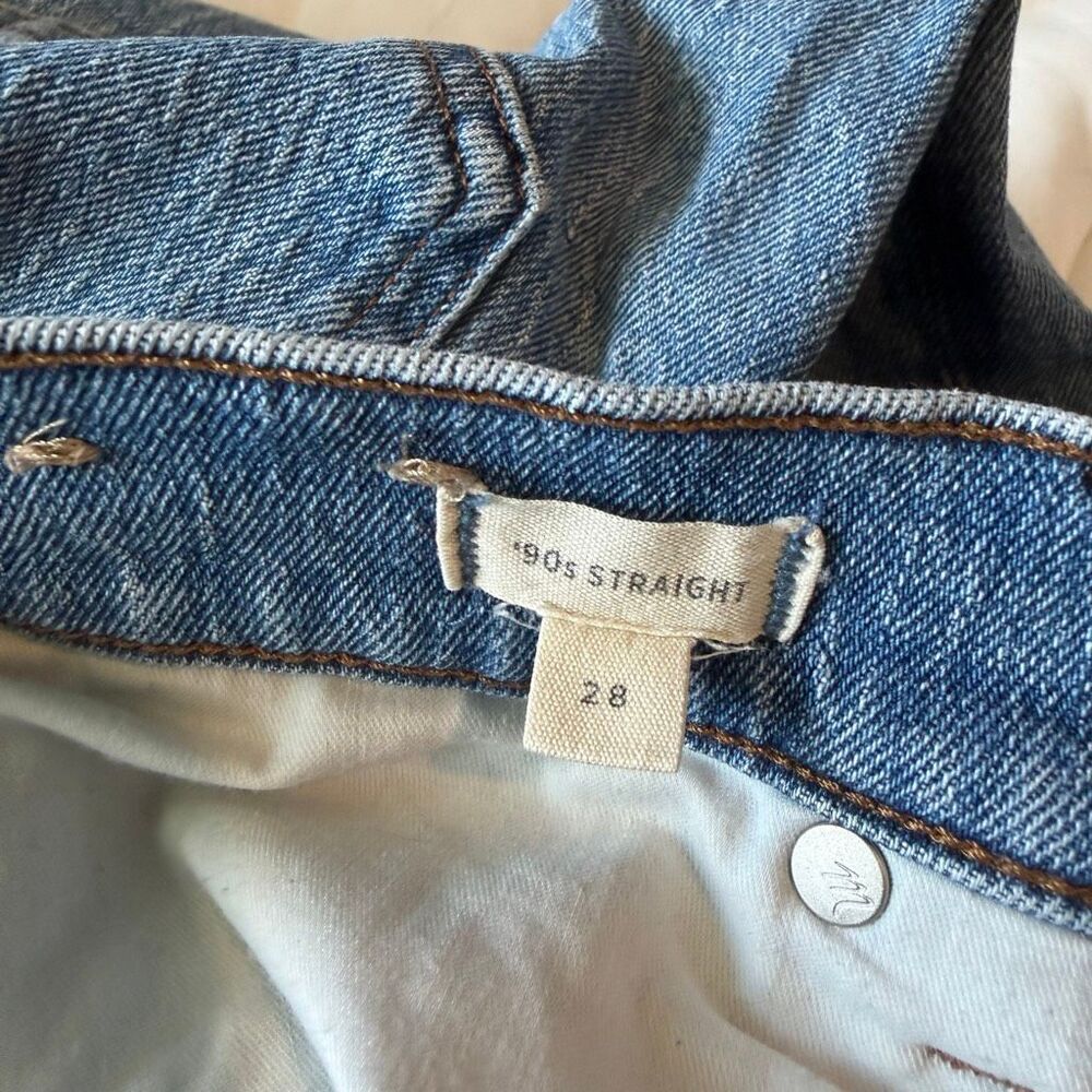 Madewell Straight-Leg Jeans in Medium Blue Wash - Picture 5 of 7